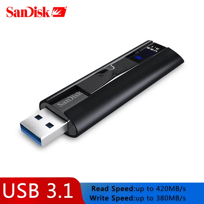 SanDisk SDCZ880 Extreme PRO 128 ГБ USB 3 1 флеш накопитель 256 Высокая скорость 420 МБ/с./с Флешка