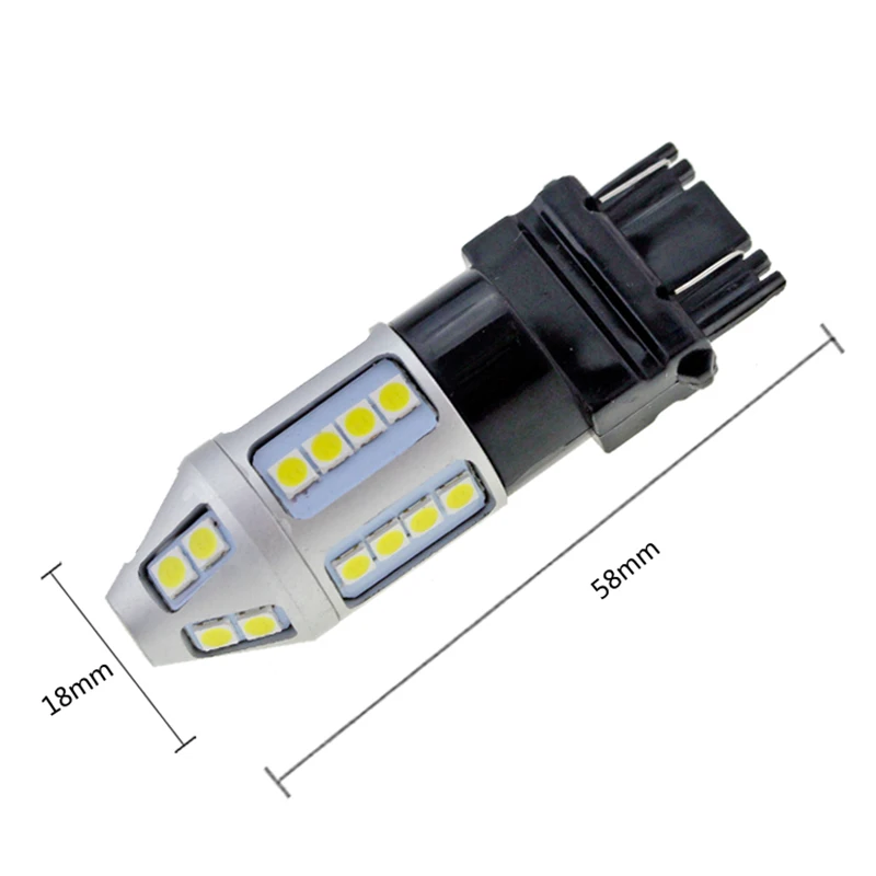Keyecu 2x12V 3156 6000K 30SMD 3030 Белый супер яркий противотуманный светильник дневной ходовой