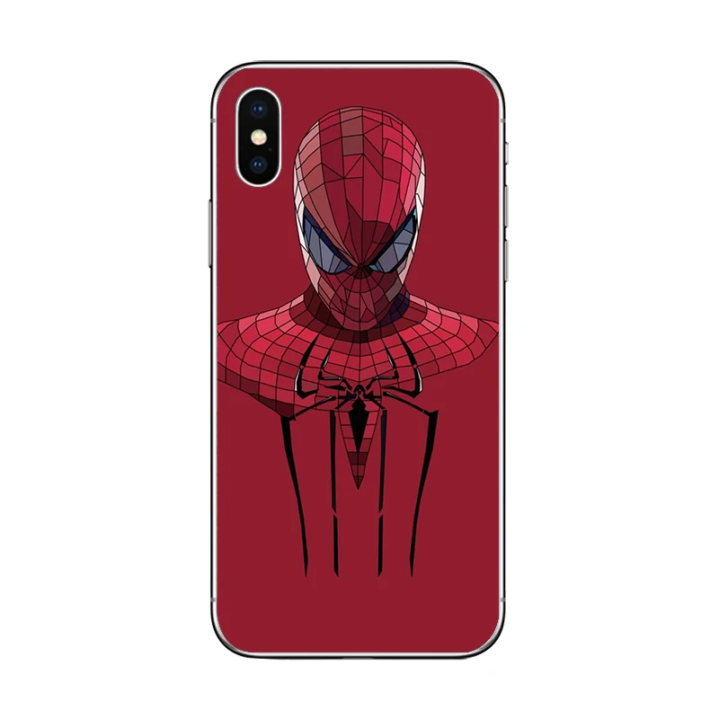 WM02946 Ciciber Marvel супер герой Человек-паук чехол для телефона для Apple iPhone 7 8 6 6s Plus X XR XS MAX 5S SE Мягкий ТПУ чехол - Цвет: WM02946