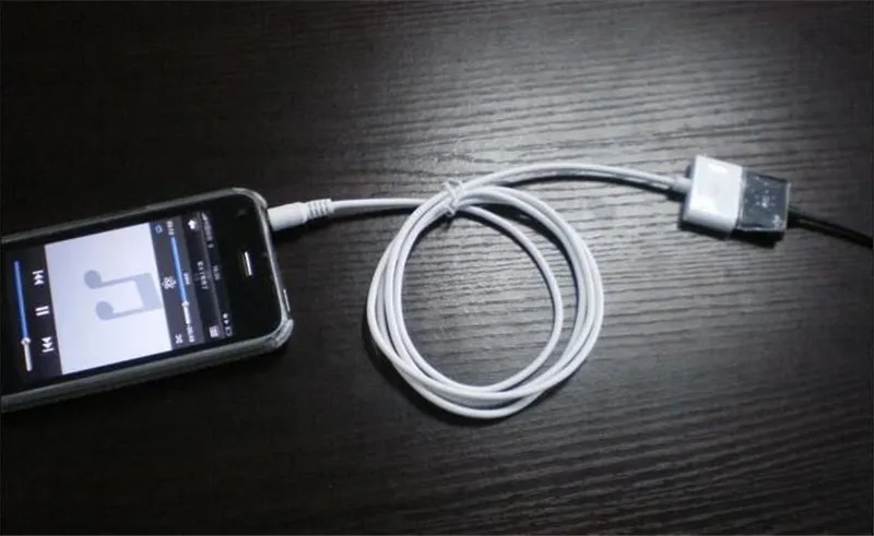 30pin female adapter to 3.5mm male sound dock input connector for iphone | Мобильные телефоны и аксессуары