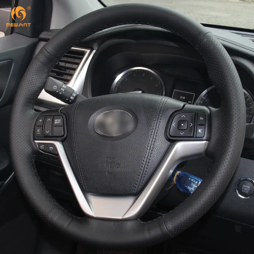 MEWANT черная натуральная кожа фотоаксессуары для Toyota Highlander 2015 2016 2017 Sienna аксессуары