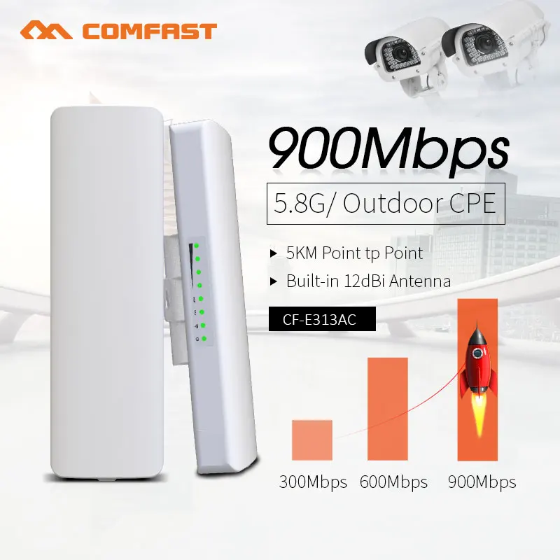 COMFAST 3-5 км дальность 900 Мбит/с Беспроводной наружная точка доступа высокого