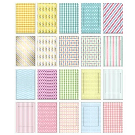 

20 Pcs/Lot Decorative Photo Albums Memo Stickers Paper Photos Frame For Instax Mini Film Home Decor