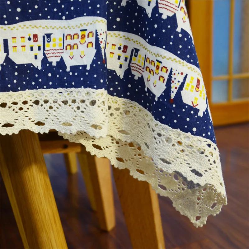 Американский стиль домашняя скатерть для обеденного стола 9 размеров льняная