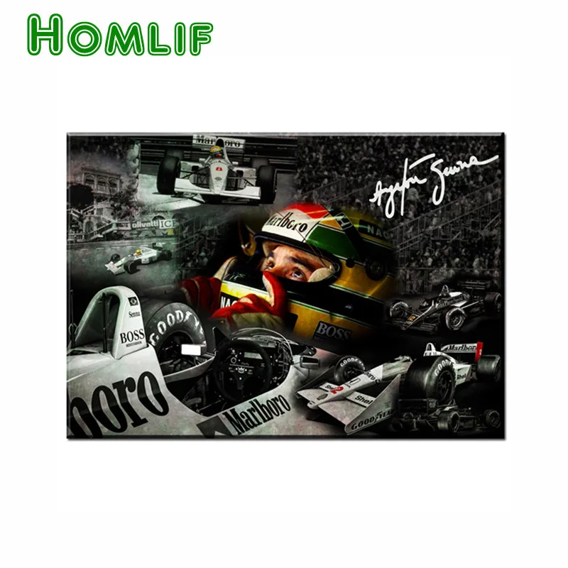 5d алмазная картина на заказ полностью квадратная Ayrton Senna da Silva F1 Racer Алмазная