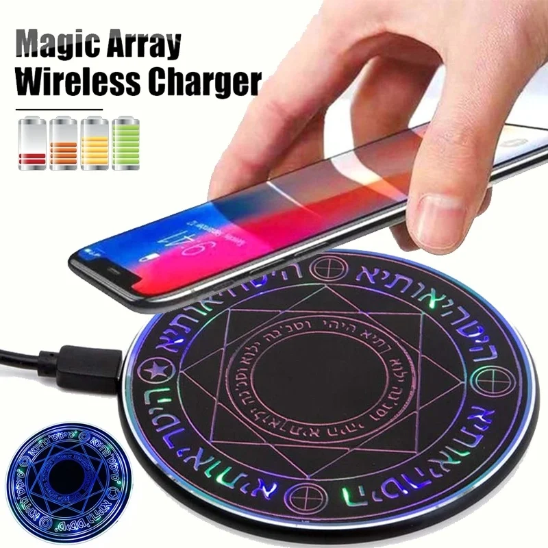 Беспроводное зарядное устройство Magic Array 2019 для iPhone X 8 Plus XS MAX XR 10 Вт быстрое Samsung S6 S7
