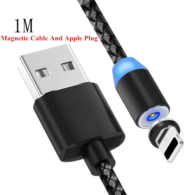 5V 2A кабель для быстрой зарядки USB для iphone samsung Xiaomi Redmi 7 6 S2 6A 4A 5A 4X Note 4X Android USB Магнитный кабель для зарядного устройства - Цвет: 8 Pin Plug USB Cable