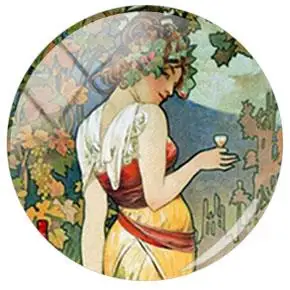 TAFREE Винтаж Русалка Ангел узоры 5 шт. 12 мм/18 мм/20 мм/25 мм круглый фото стекло кабошон демонстрация с плоской задней частью делая результаты - Цвет: NS574 7