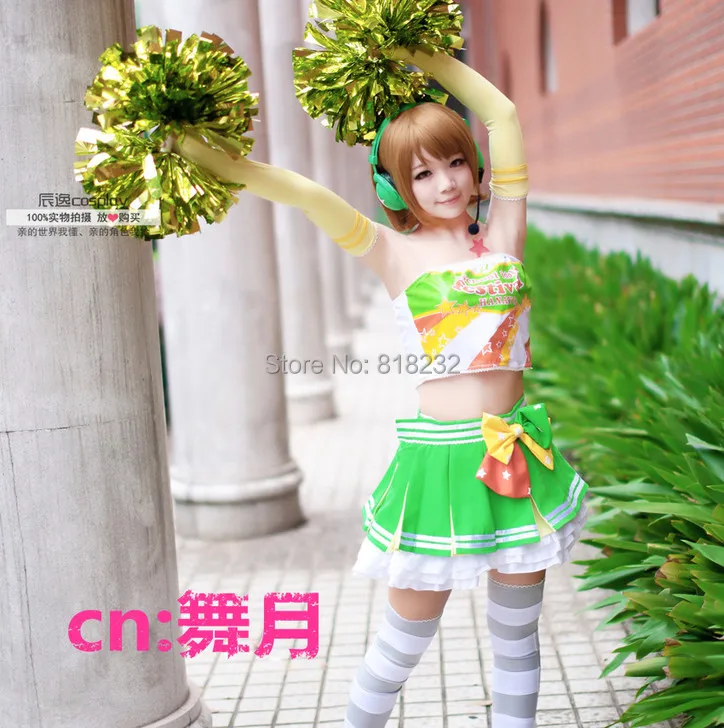 Обувь в стиле аниме Живая Любовь Takaramonos Коидзуми Hanayo болельщик платье-майка для