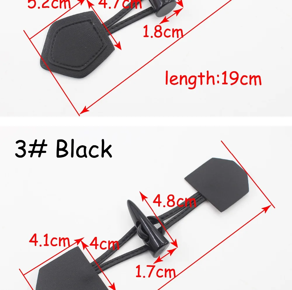 TQ 1Pcs/lot Ox Horn Toggle Sewing Button For Coat Jacket Black Brown DIY Garment Accessory Black Coffee brown beige HS02