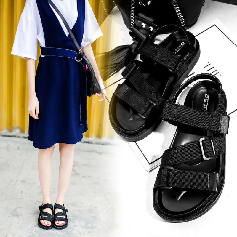 Женская обувь для отдыха Летняя с открытым носком Сезон Зима На сплошной