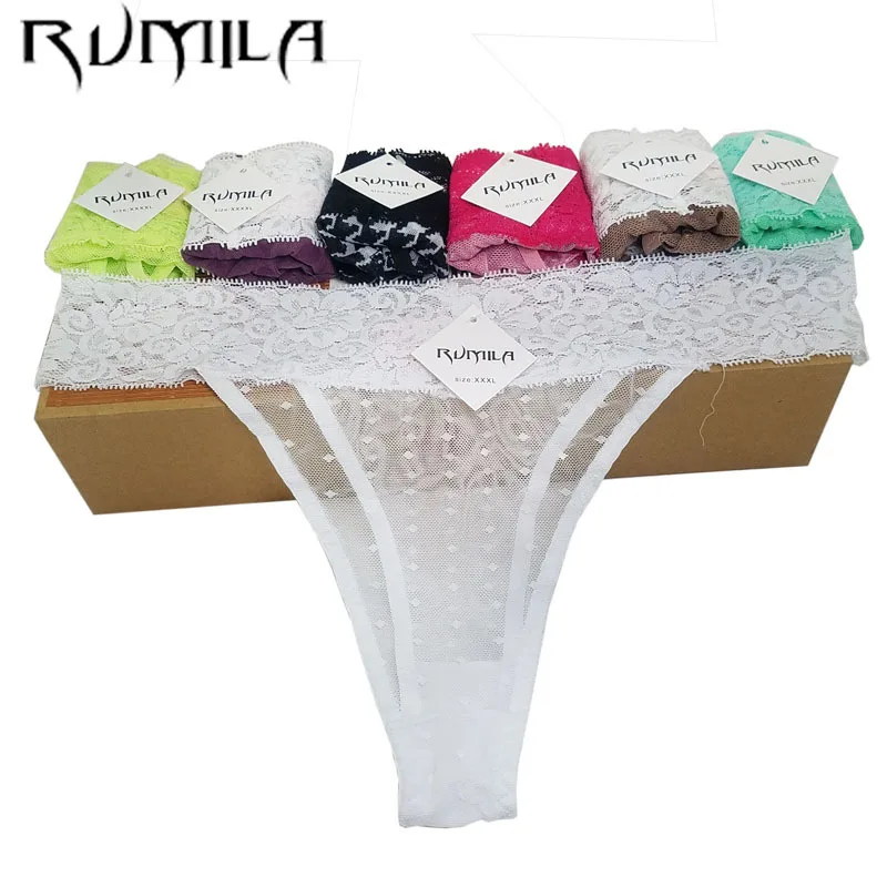 XL-4XL 8 цветов, кружевное хлопковое женское бикини, сексуальные стринги, стринги, нижнее белье, трусики, женские трусики, T-back, нижнее белье, 12 шт., 1706 mote - Цвет: 1706 white