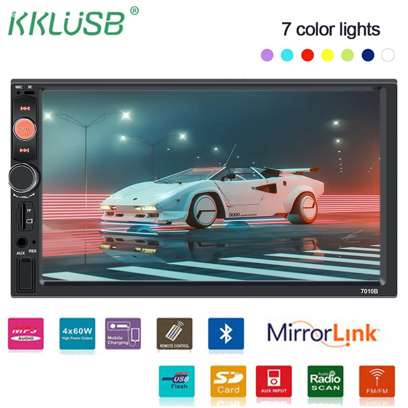 Авторадио 2 din автомобильное радио Кош рекордер HD 7 &quotсенсорный экран аудио