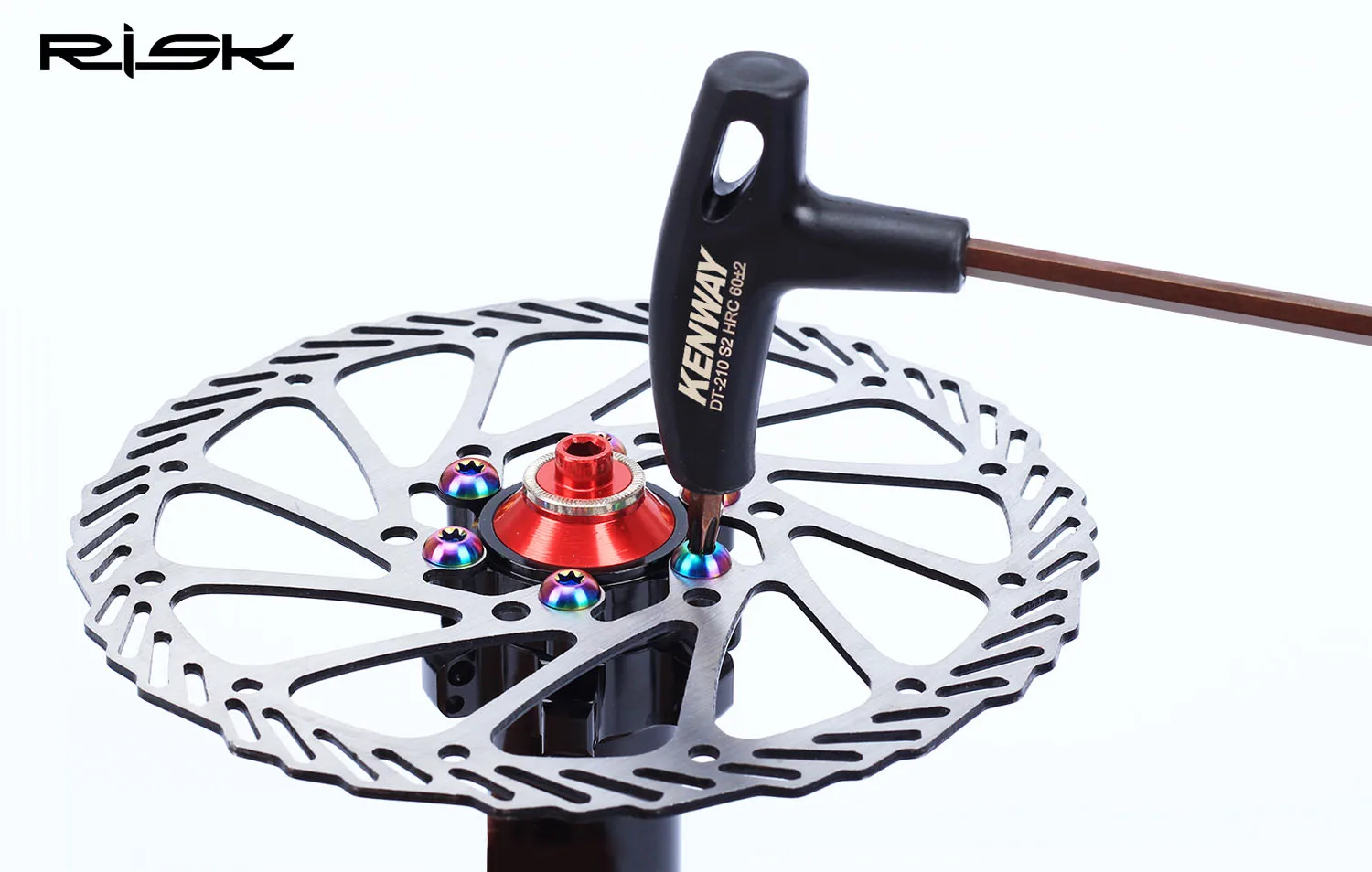 Болты T25 Ti дискового тормоза для горного велосипеда 12 шт. M5 * 10 мм титановый винт Torx