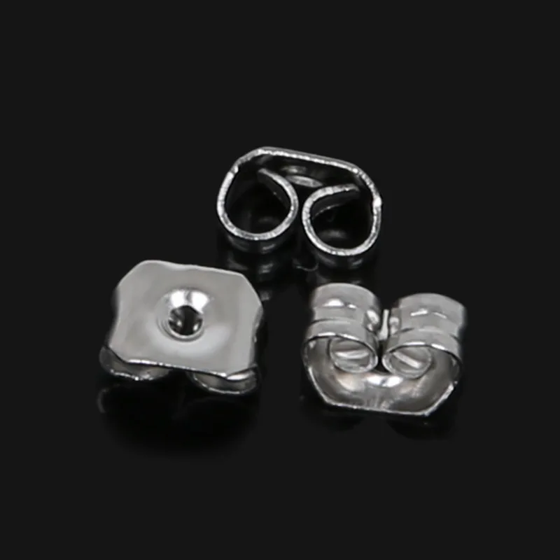 Новый приход 200 шт./лот (5x3.5 мм, 6x4.5 мм) Задняя пробка из нержавеющей стали для сережек для женщин, изготовление ювелирных изделий.