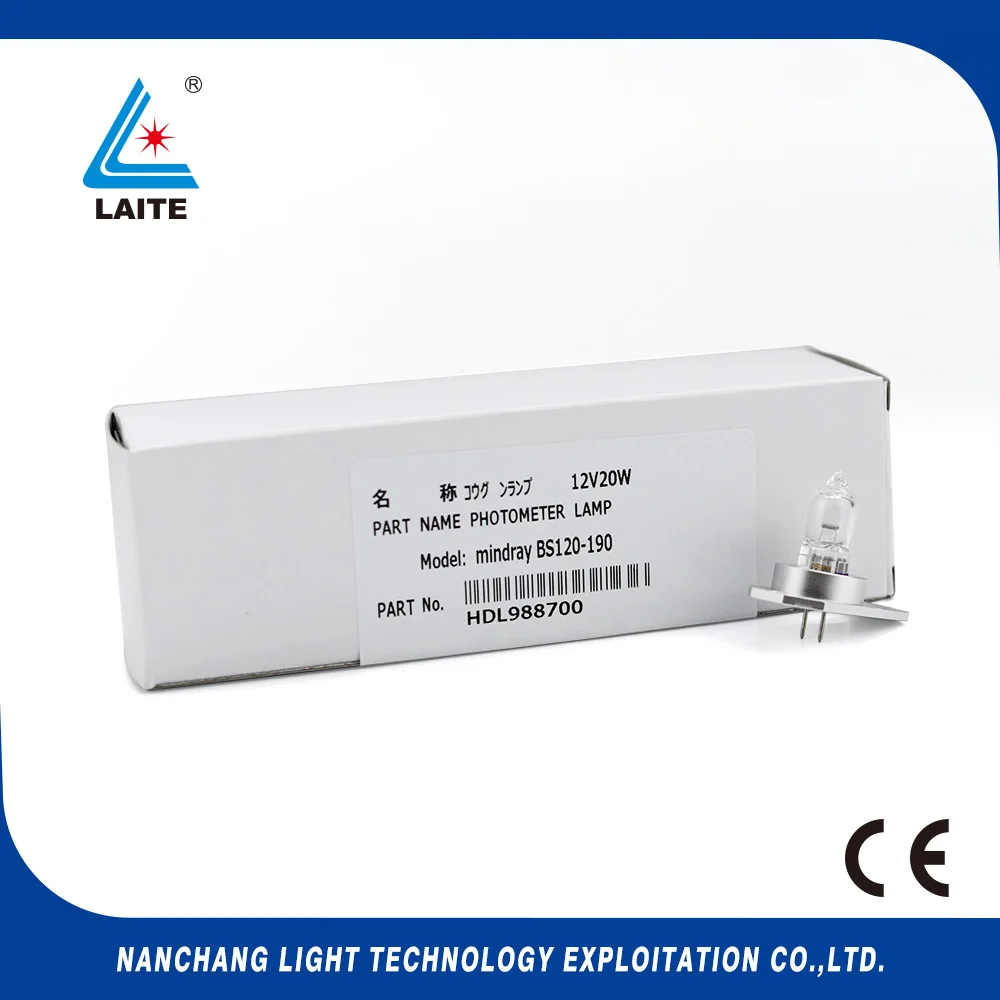 Mindray BS-120 BS-180 BS-190 12В 20Вт химический анализатор галогенная лампа BS120 BS180 BS190 12V20W лампы shipping-10pcs