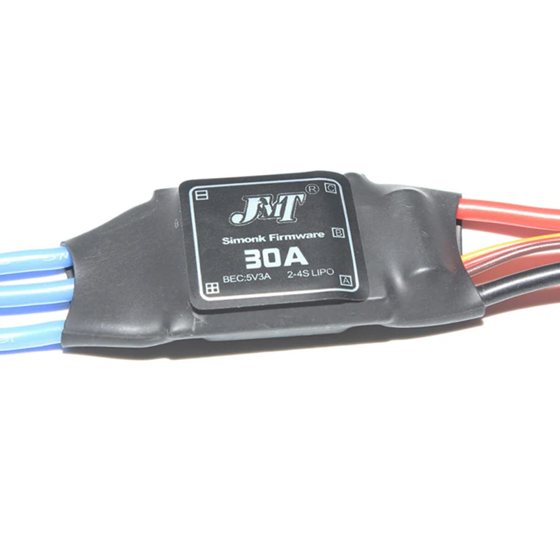 Бесщеточный контроллер скорости JMT 30A ESC для многороторного самолета Trex 450