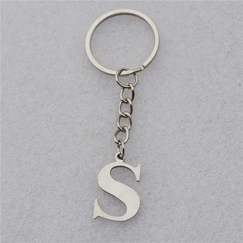 2 шт./лот брелки с буквами из нержавеющей стали именем и именем|letter keyring|fashion