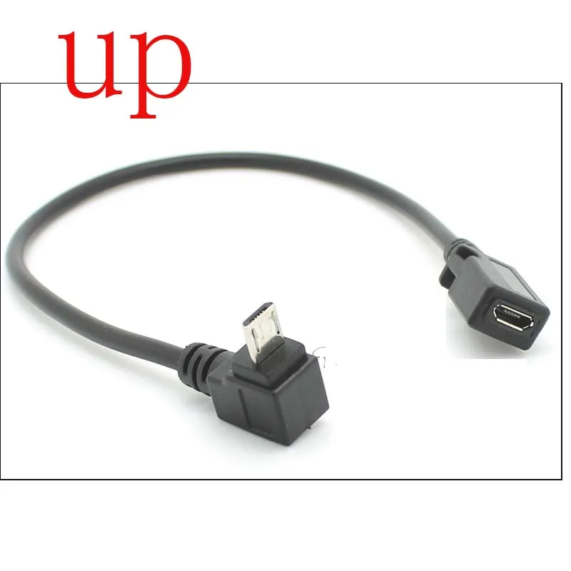 Бесплатная доставка USB Micro 5P гнездо до папа левый правый Вниз Вверх угловой