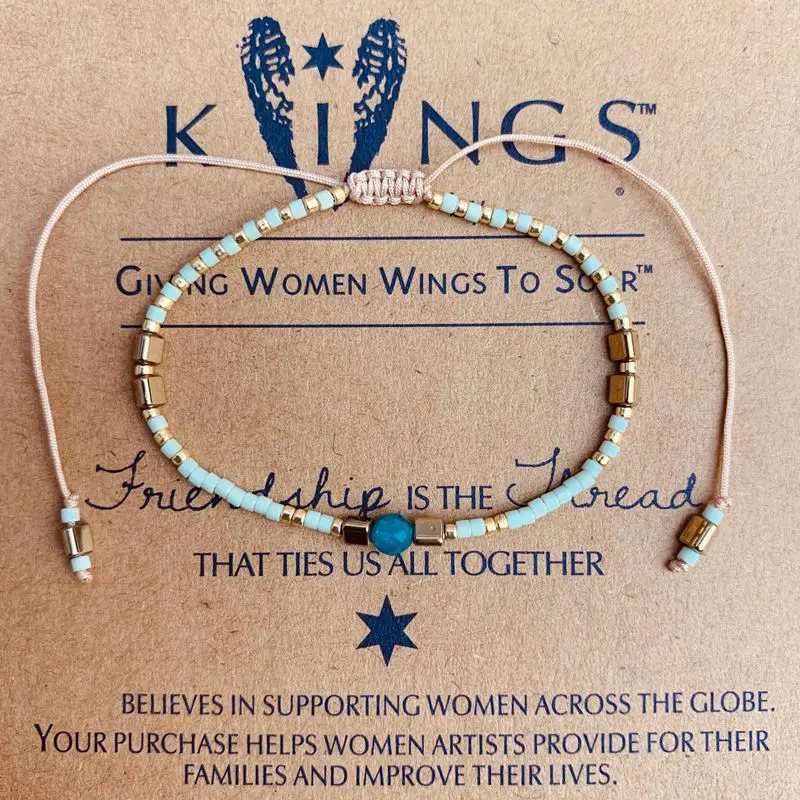 

Charm Bracelets With MIYUKI Handmade Weave Blue Beads Seeds Stone Rope Friendship Bracelet For Women Boho Jewelry Drop Shipping