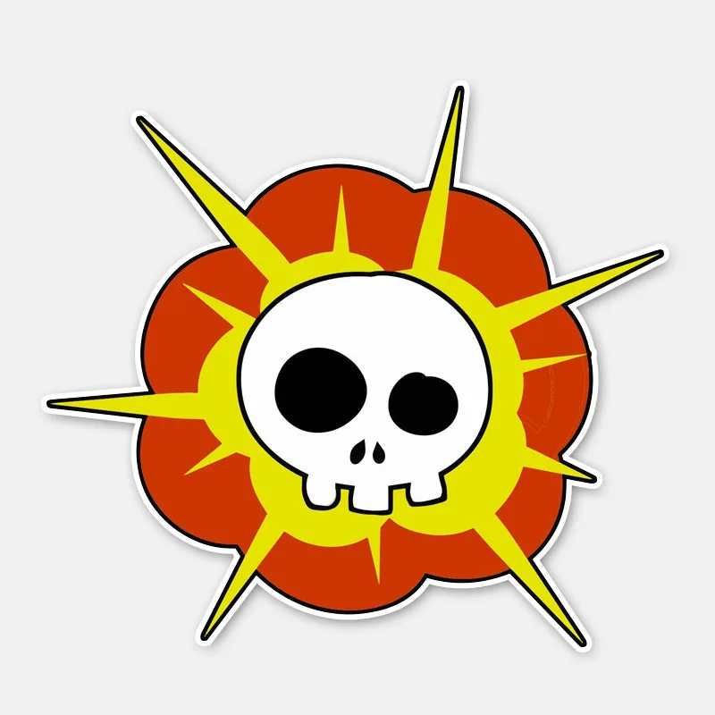 

YJZT 13CM*11.6CM Car Styling Exploded Skeleton Funny Car Sticker Helmet Motorcycle Decal Accessories 6-2864