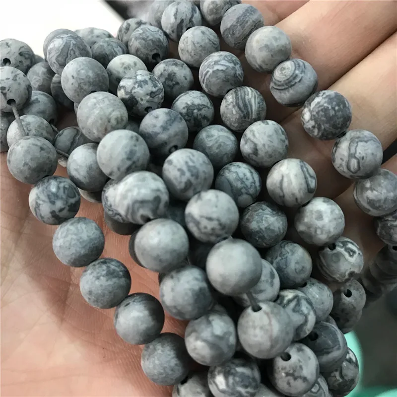 Бусины из натурального камня тусклый полированный камень матовые бусины Пикассо