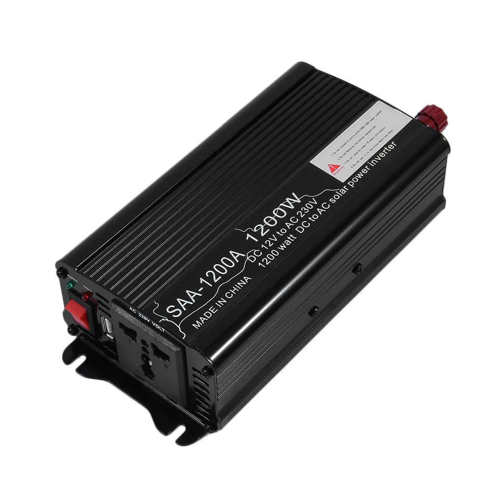 Автомобильный силовой инвертор DC 12V к AC 220 V 240 бытовой преобразователь