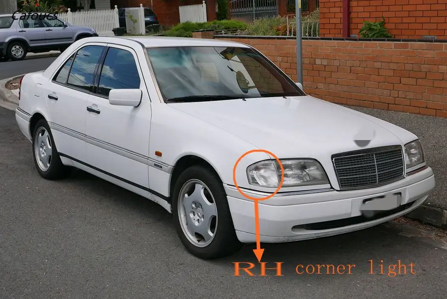 Cafoucs передний индикатор угловой светильник сигнальная лампа белый для Mercedes W202 c-класс C180 C220 C200 C250 LH 2028260943 RH 2028261043