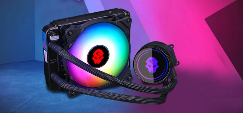 Цветной RGB цельный ПК кулер для воды радиатор 120 насос Комплект Однорядный тихий вентилятор Радиатор для Intel AMD cpu Радиатор