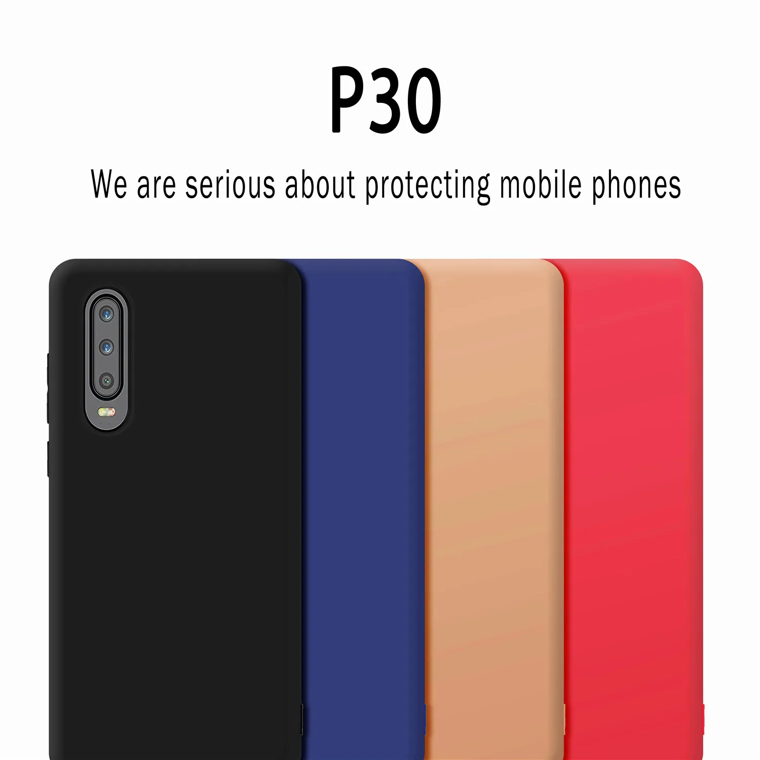Чехол для Huawei P30 мягкий жидкий силиконовый чехол из микрофибры ELE-L29 ELEL09 |