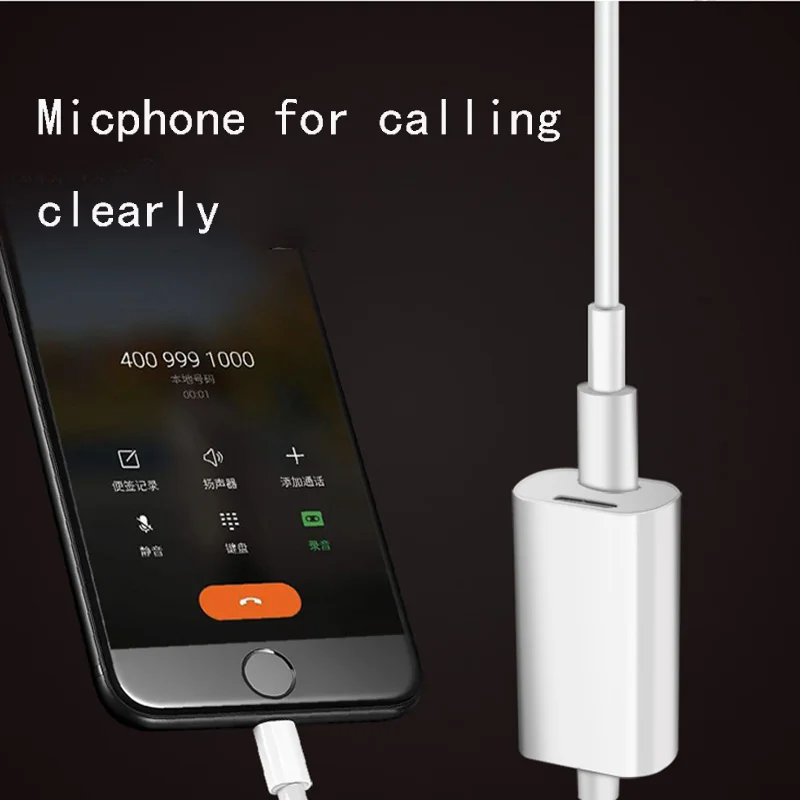 Audio и зарядный кабель адаптер Поддержка Calling/синхронизации данных для iPhone 8 7 plus IOS