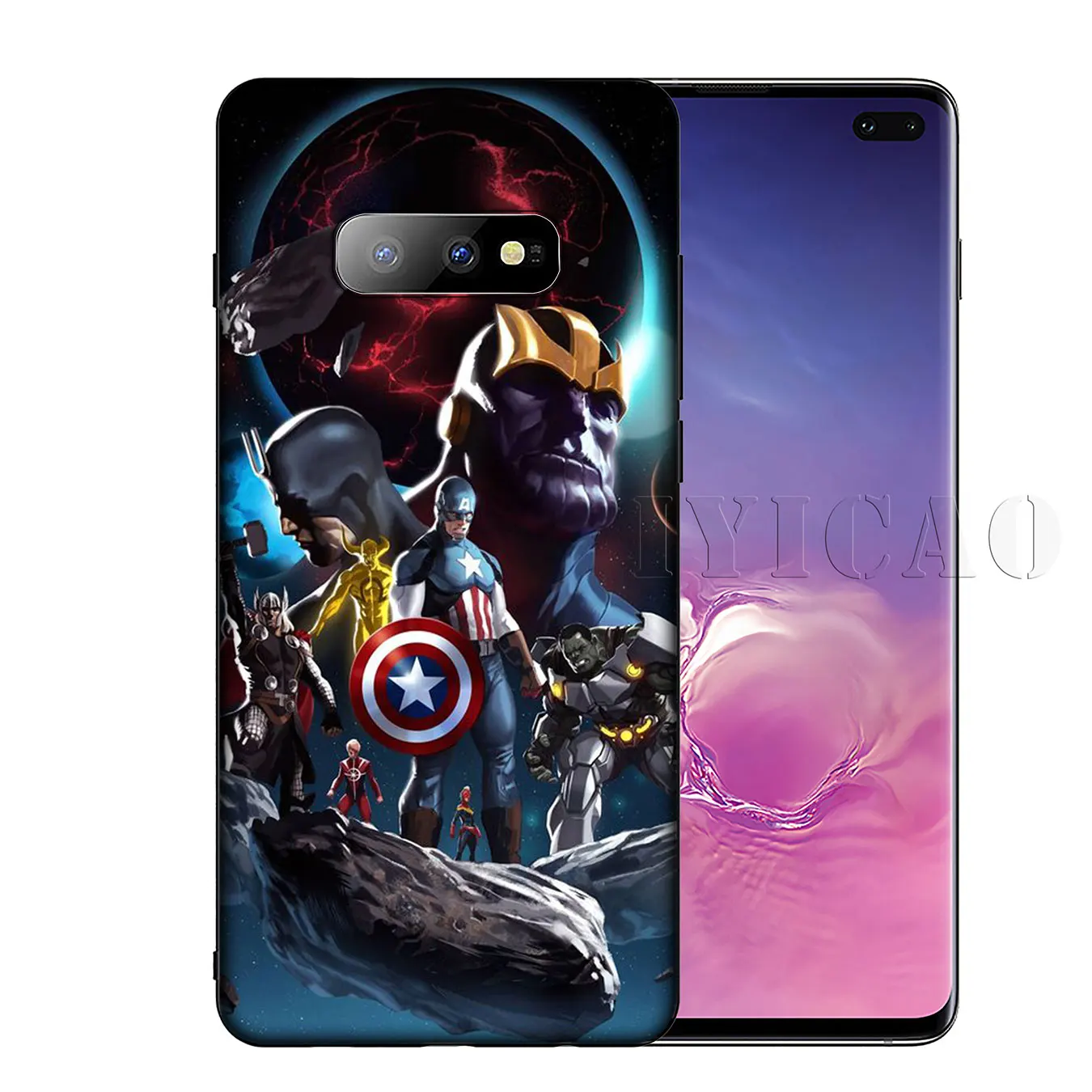 Мягкий силиконовый чехол для телефона IYICAO Marvel Iron man Samsung Galaxy S20 Ultra S10 Lite S9 S8 Plus S6 S7 Edge