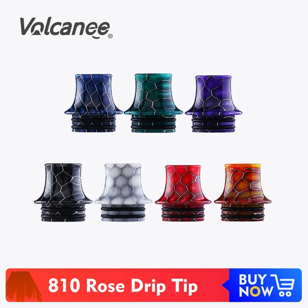 Vulcanee Rose Snake 810 капельный наконечник 528 широкий мундштук для вейпа Prince Mtl