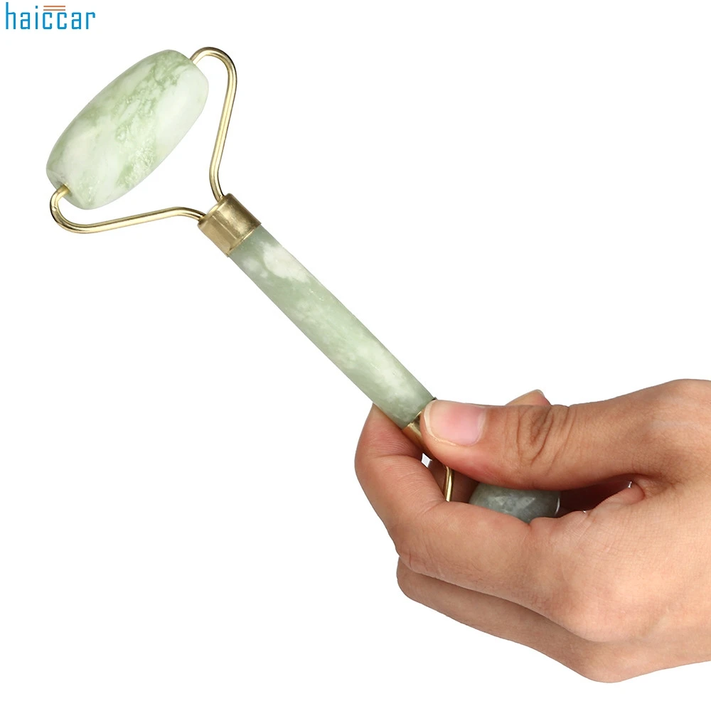 Facial Massage Jade Roller Face Body Head Neck Nature Beauty Device roller massager#39 | Красота и здоровье