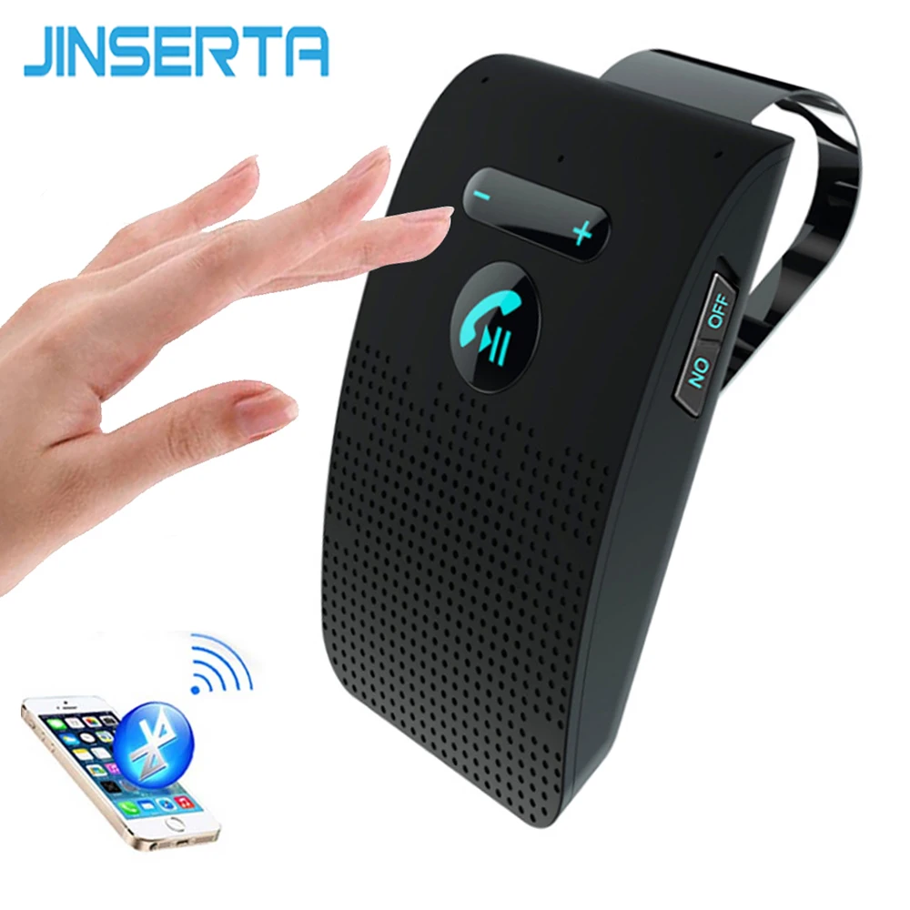 Автомобильный комплект громкой связи JINSERTA с Bluetooth автомобильный аудио адаптера