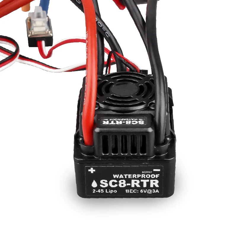 

Hot Selling WP SC8 Waterproof 120A Brushless ESC Speed Controller for 1/10 Truck