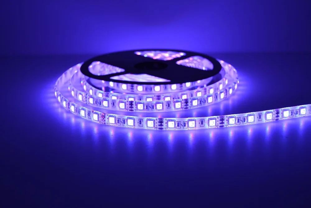 Светодиодная светодио дный лента 5050 RGB DC 12 В в 60 led s/m 5 м/лот Гибкая светодиодная