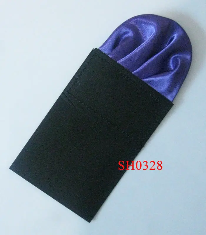 Фото Мужской однотонный платок с карманом Hanky, квадратный платок, аксессуары для свадебной вечеринки №5