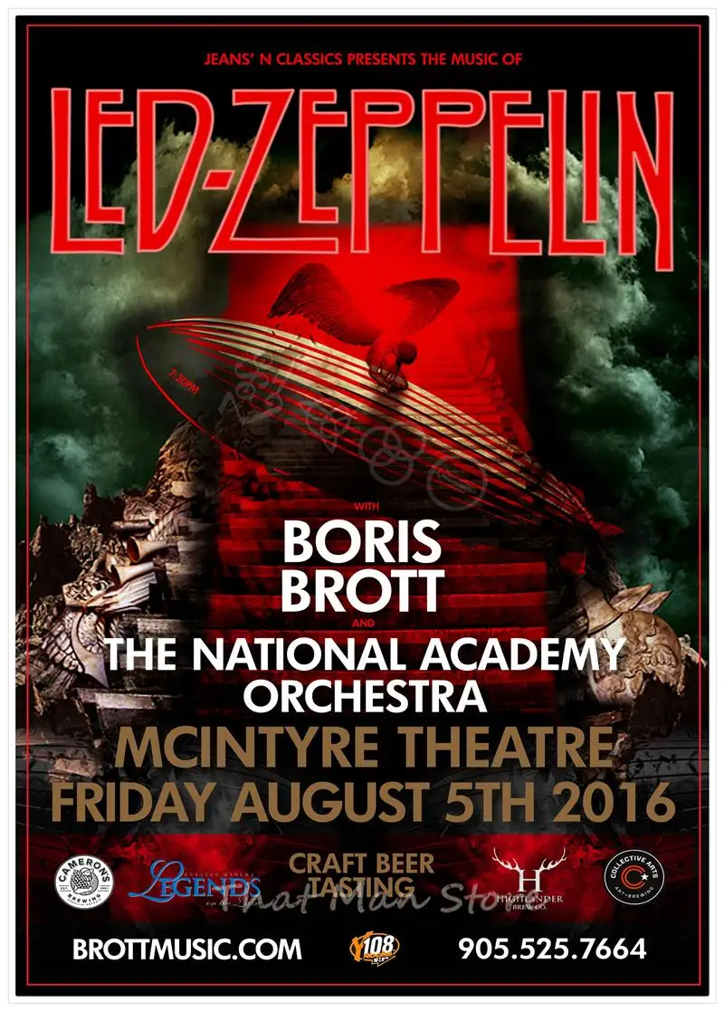 Led Zeppelin белая крафт-бумага рок плакат классический старый постер музыкальной группы часть 2 42*30 см - Цвет: Белый