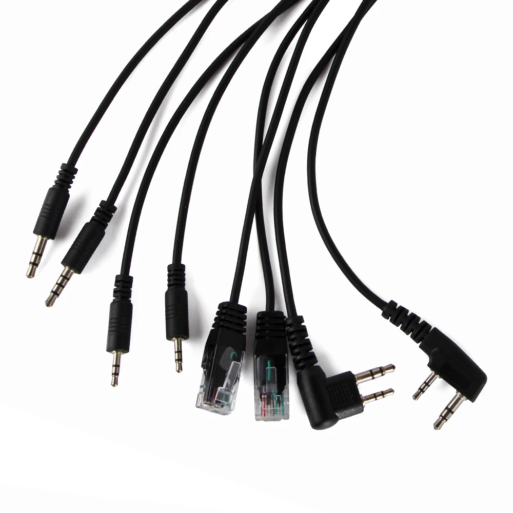 YIDATON 10 шт. 8 в 1 USB программируемый кабель для YAESU BAOFENG UV 5R Kenwood Motorola IC Retevis H777 рация|walkie