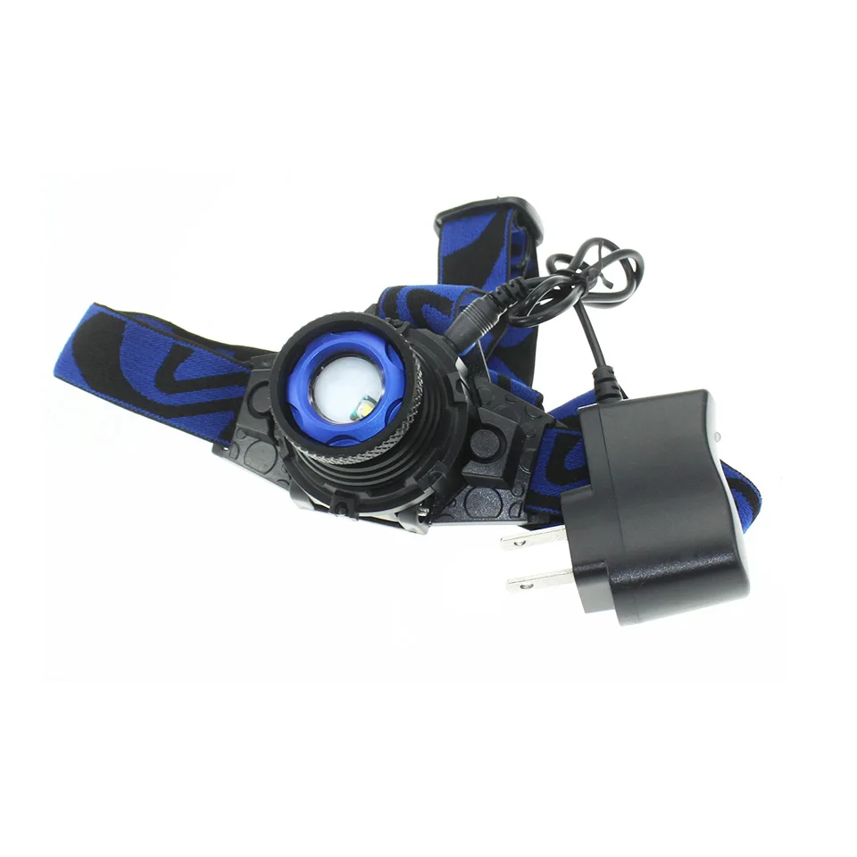 LED Headlamp Cree Q5 Waterproof High Brightness Built in Lithium Battery Rechargeable Headlight + Charger 3 Modes Zoomable Torch|torch home|headlamp
