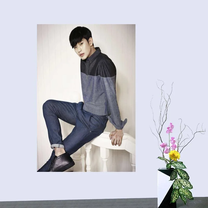 Пользовательский плакат из шелковой ткани Kim Soo Hyun украшение для дома настенное