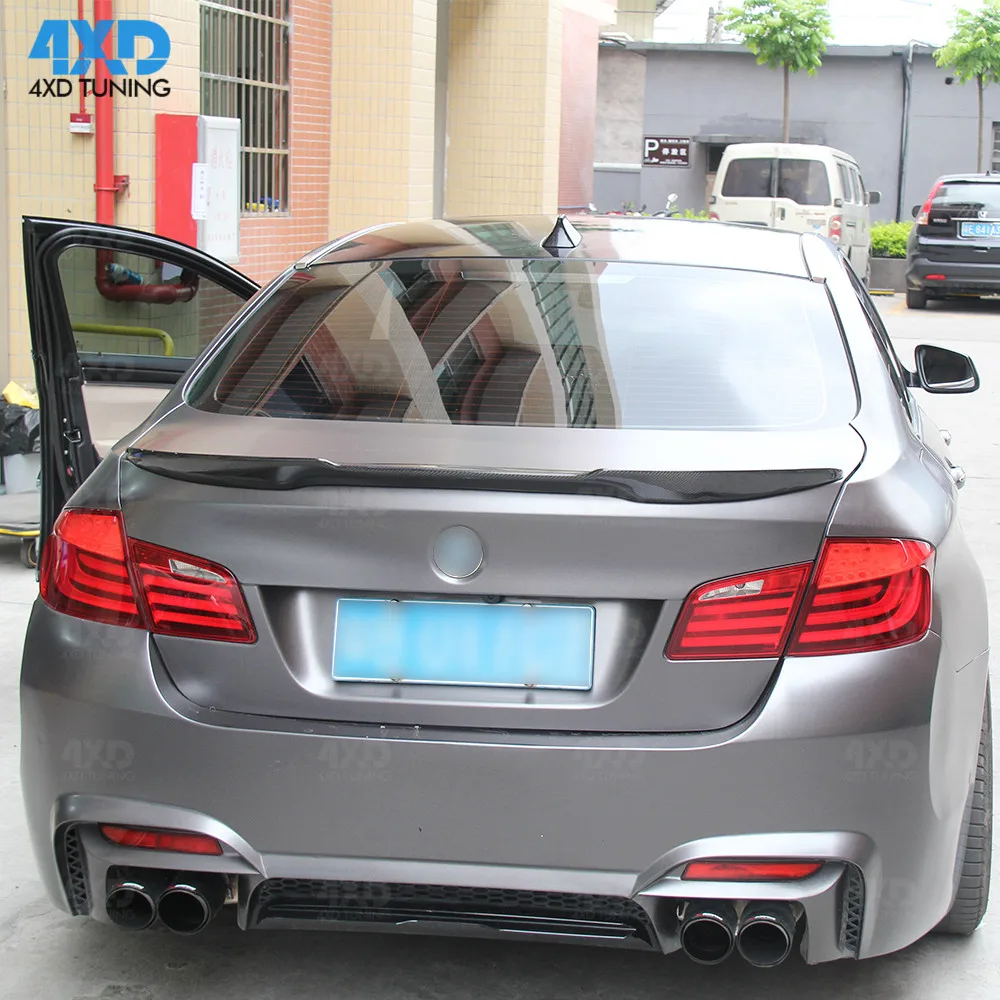 F10 карбоновый спойлер M4 Style для BMW M5 525d 530i 535i заднего багажника крыла 2010-2012 2013 2014 2015