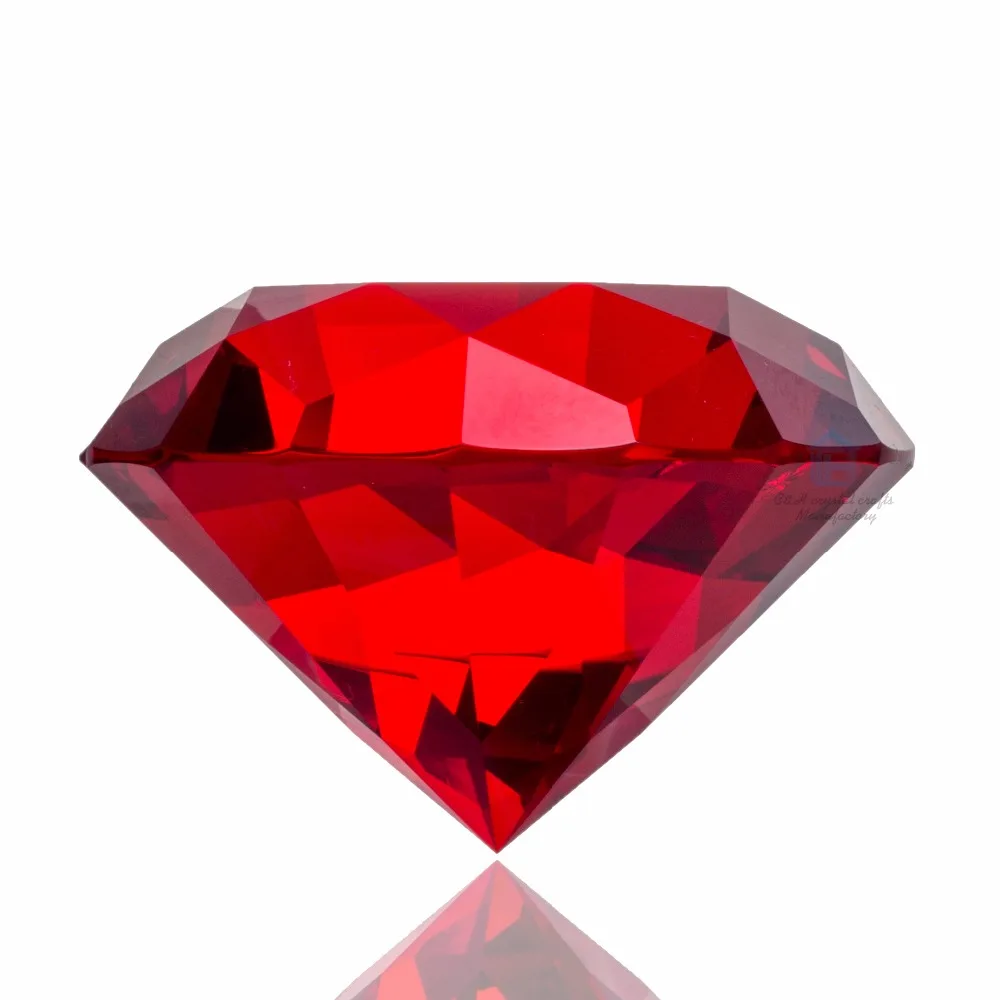 60 мм Красочные Crysta со стразами розовый красный синий пресс папье гигантский Jewel