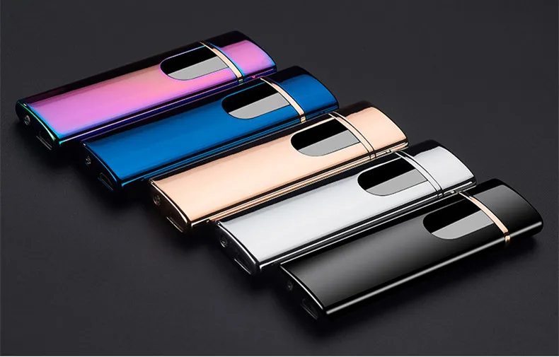 Jobon usb зарядка зажигалка ветрозащитный Ультра-тонкий электронный прикуриватель