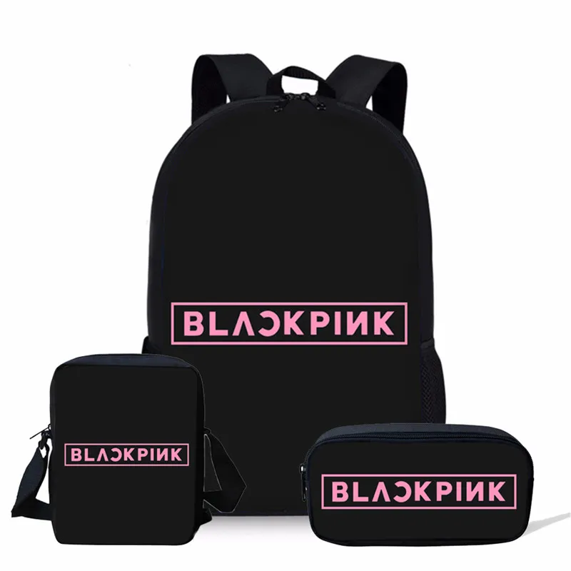 As Pictures ThiKin K POP черные розовые школьные рюкзаки для девочек знаменитая звезда Детский рюкзак подростковые детские сумки школьный рюкзак - Цвет: As Pictures