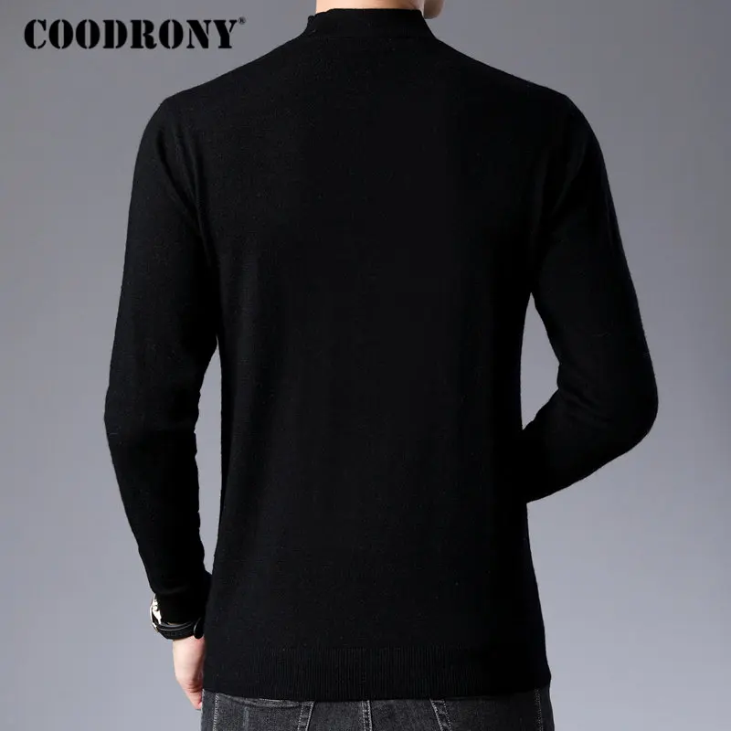 COODRONY Brand Sweater Men Casual Turtleneck Pull Homme Merino Wool Sweaters Autumn Winter Soft Warm Cashmere Pullover Men 93011