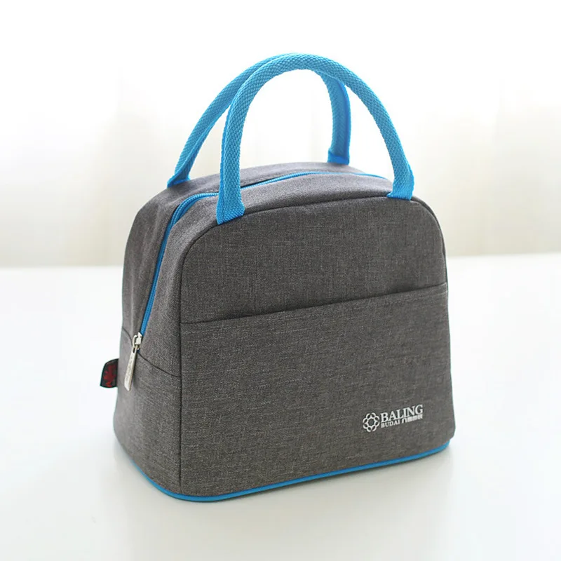 new oxford cloth thermal lunch bag for kids women or men casual insulated picnic bag cooler or thermo food bag good quality