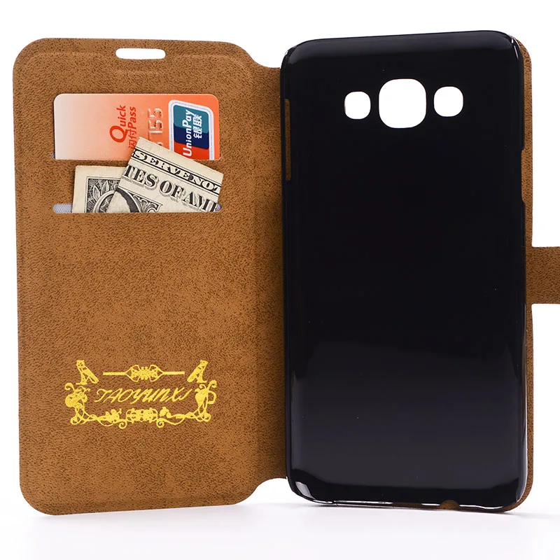 Кожаный чехол бумажник для Samsung Galaxy J1 J2 J5 J7 2016 j1 ace j120 E7 E5 E500 флип чехлы телефонов J120F