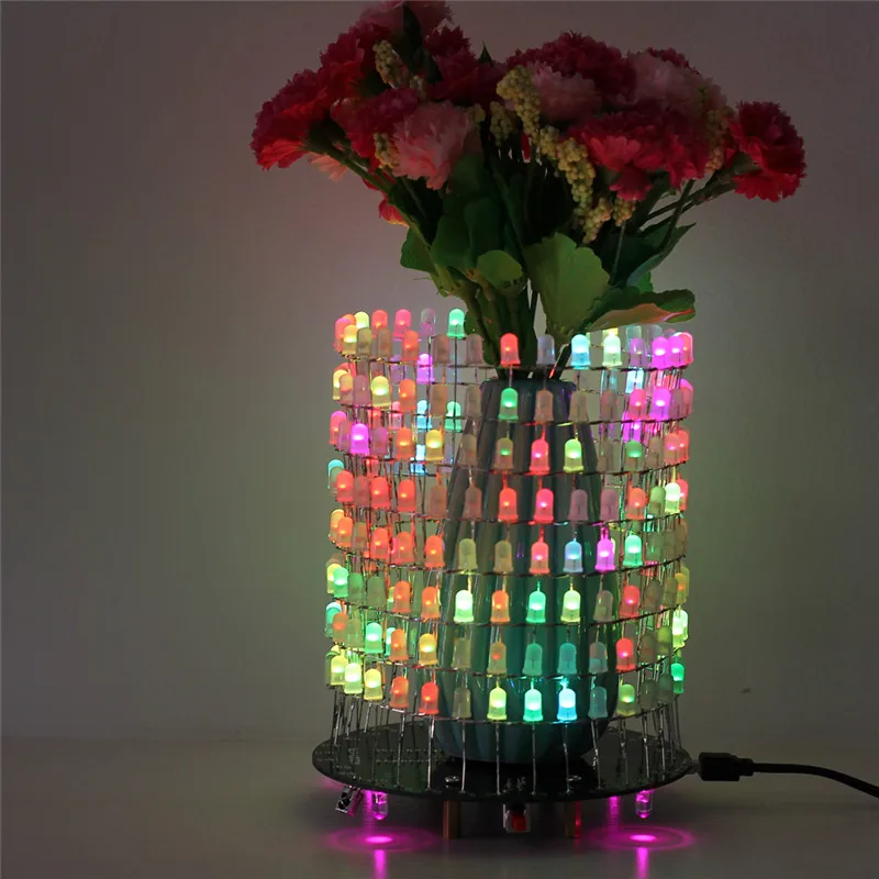 Светодиодный RGB светильник Dream Circle DIY Kit модуль музыкального спектра 8х32